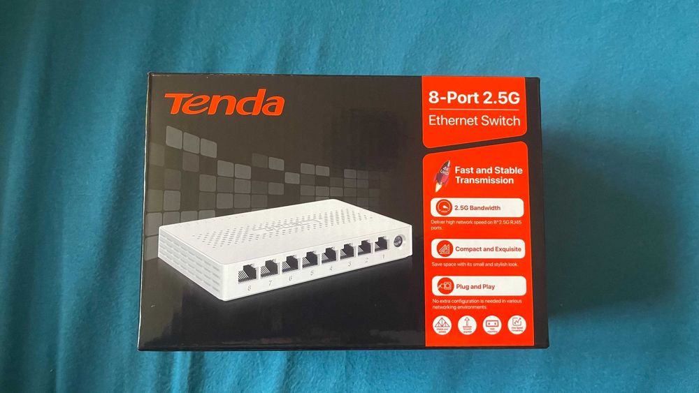 Switch TENDA SM108, 8 porturi 100/1000/2500Mbps, Multigigbit 2.5Gbps