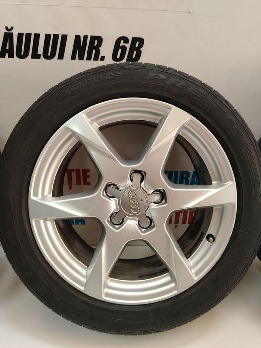 Jante Aliaj Audi A4 B8 A5 R17 225 50 Orginale Anvelope vara ET 45 7.5J