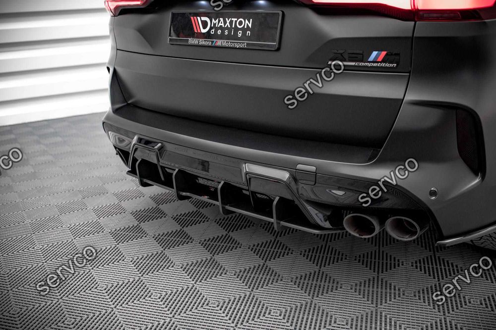 Prelungire difuzor bara spate Bmw X5M F95 2018- v2 - Maxton Design