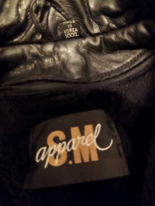 Кожаное пальто плащ