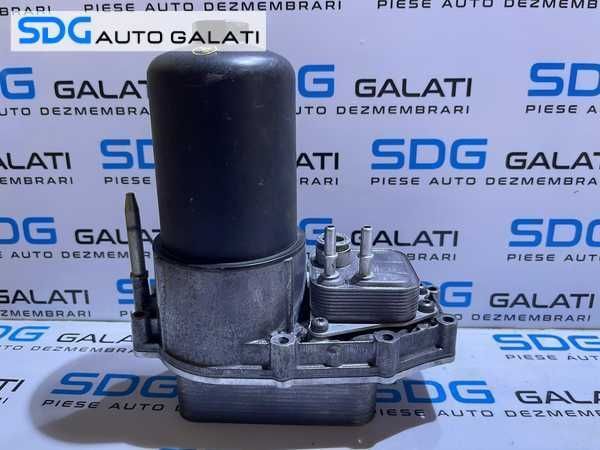 Carcasa Filtru Ulei cu Termoflot Radiator Ulei Land Rover Discovery 3 2.7 D 2004 - 2009 Cod 4R8Q-6C711-DA 4R8Q6C711DA