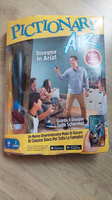 Mattel Games Настолна семейна игра Pictionary Air. Италианска версия