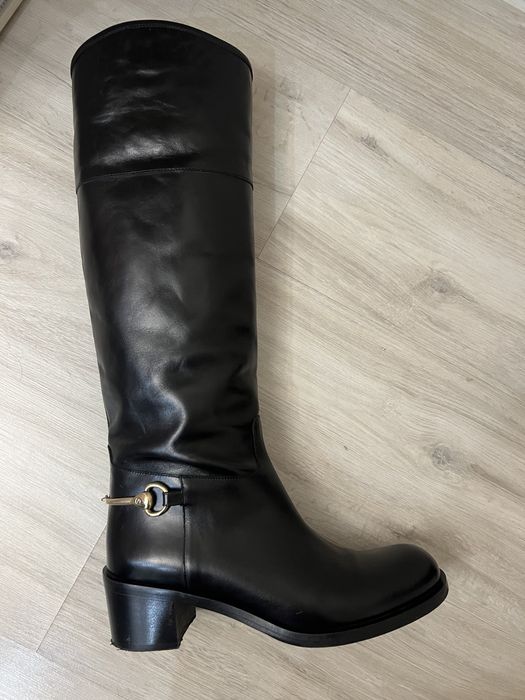 Кожаные итальянские сапоги