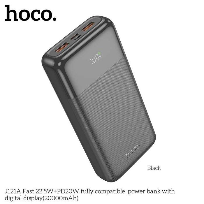 Hoco J121A FAST 22.5W+PD20W Power Bank 20000mAh for Samsung iPhone 17