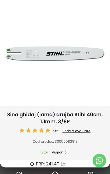 Lama Drujba STIHL Originala
