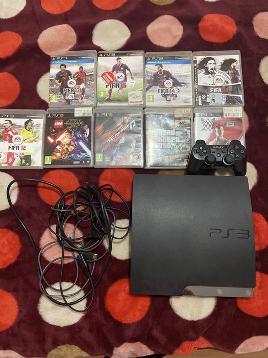 PlayStation 3 slim plus jocuri