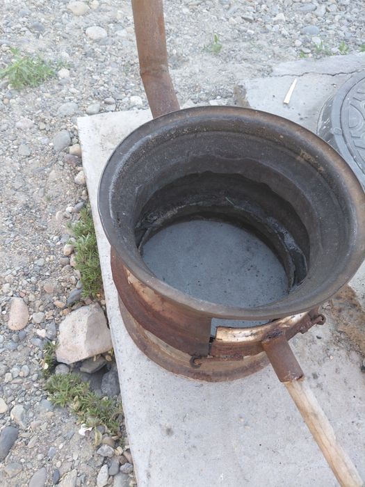Уличная печка с 13 диска