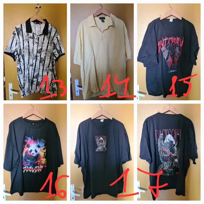 НИСКА ЦЕНА Мъжки тениски голям размер, мъжка тениска мода модни 3XL 4X