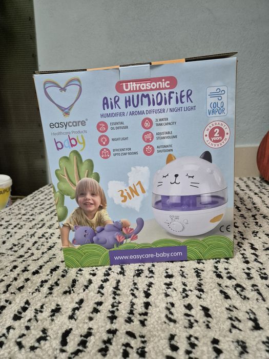 Umidificator 3 in 1 easycare baby cu sunete si lumina de veghe