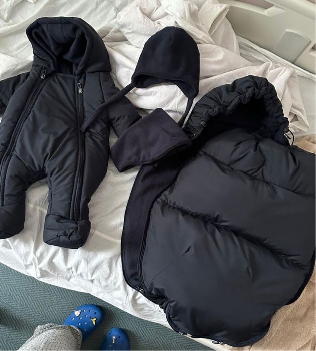 Комбинезон кокон на выписку для новорожденных