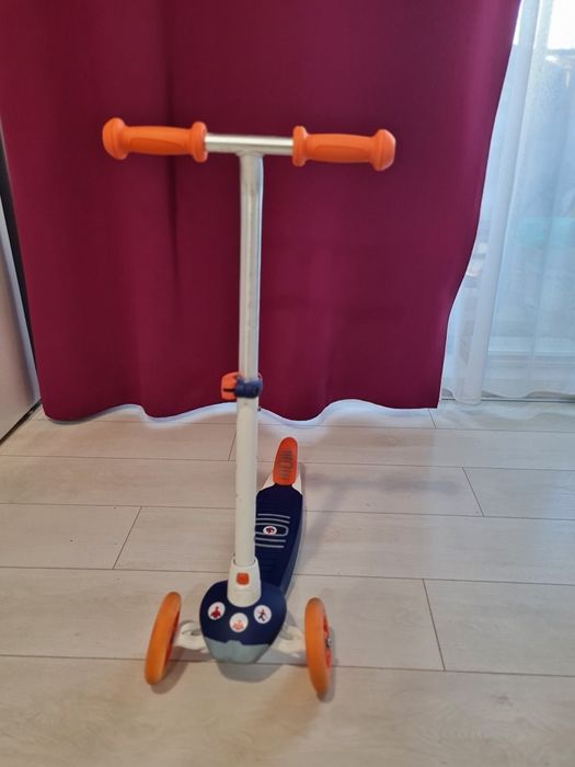 Trotinetă copii 3 roți Decathlon Albastru-Alb