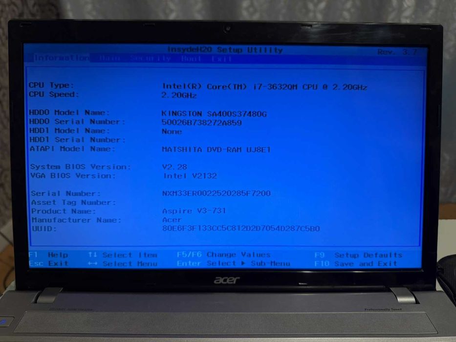Ноутбук Acer V3 771G 17.3"  / Core i7 / GT 710M 2GB / Новый SSD 480GB