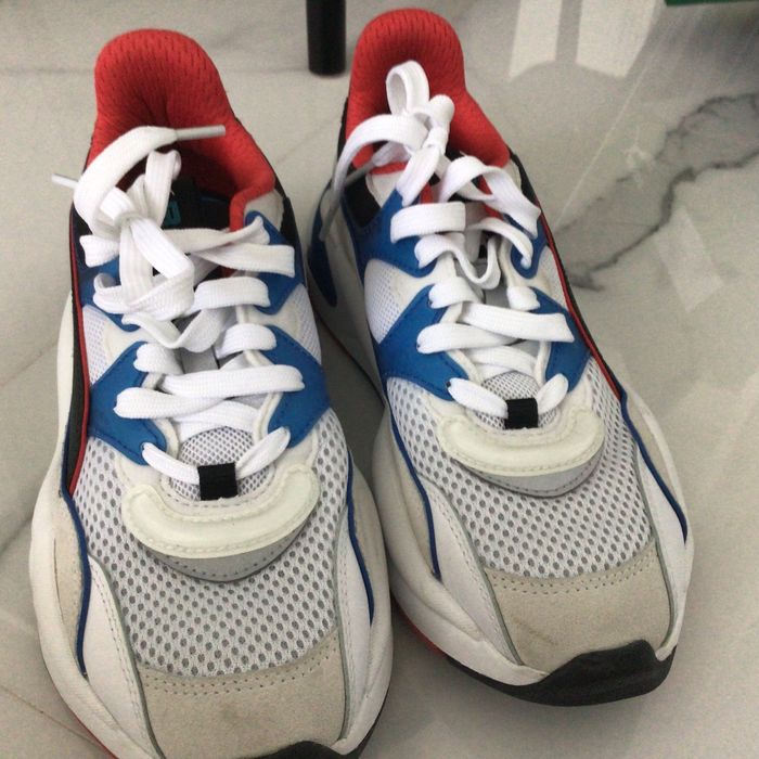 Puma white lapis blue