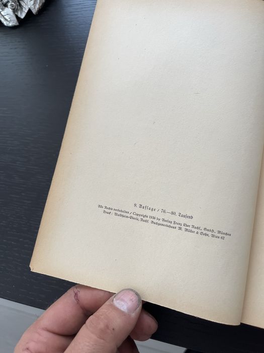 Hitler Luptă Pentru Pace in Europa Carte in Germană 1936 Antebelic WW2