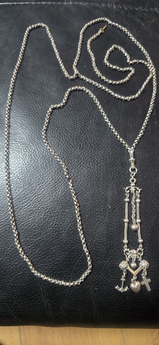 Lant ceas de buzunar argint cu aur Anglia