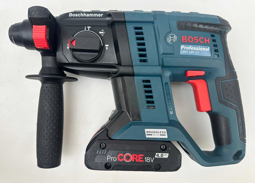 BOSCH GBH 18V-21 - Акумулаторен безчетков перфоратор като нов!