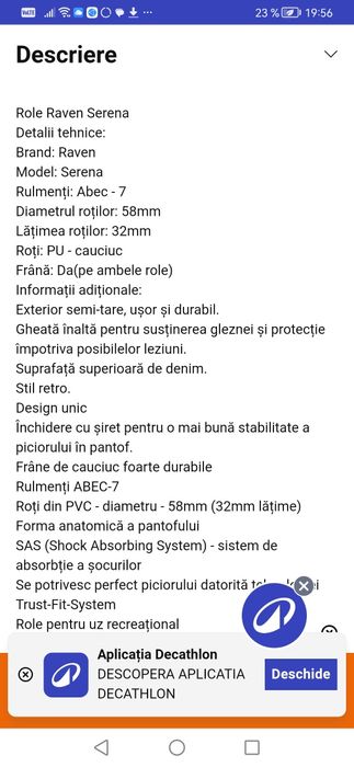 Role RAVEN reglabile 35-38