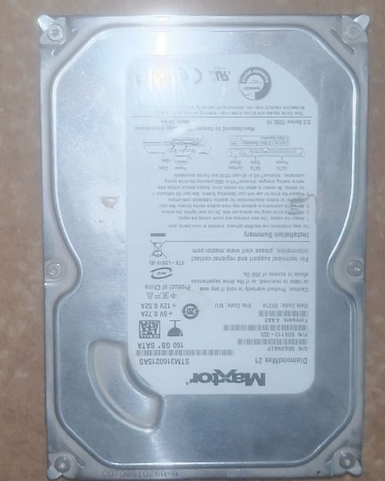 Жёсткий диск Maxtor 160GB SATA HDD