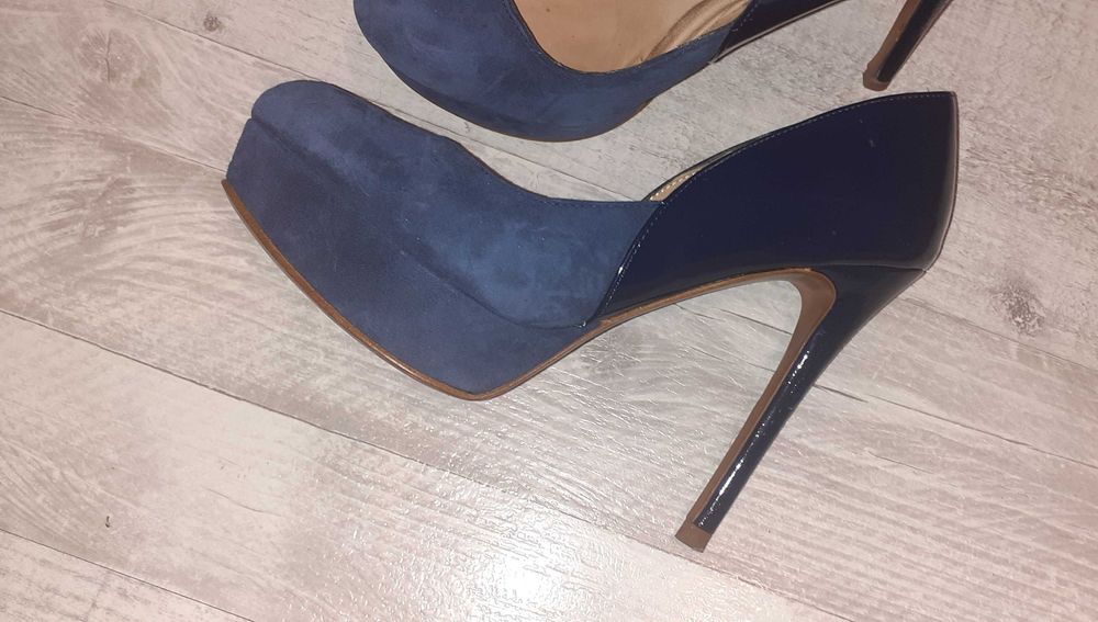 Pantofi Zara mas 37, albastri