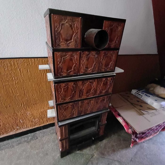 Vand soba de teracota modulara tip semineu