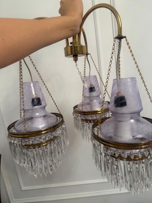 Люстра Чехословакия хрусталь 60000