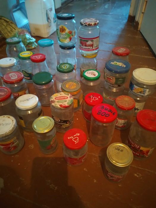 Баночки стекляные с крышками