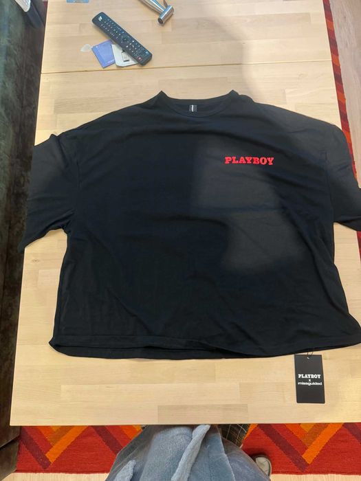 тениска Missguided x Playboy