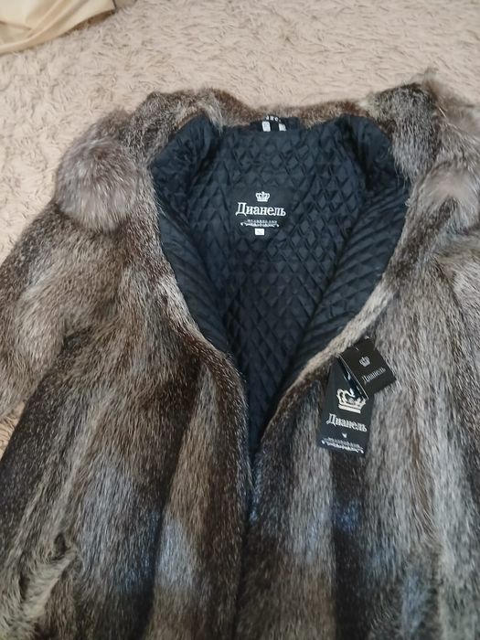 Шуба натуральная, мех нутрия