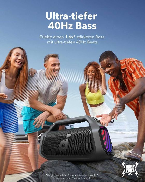 Bluetooth Колонка Anker SoundCore Boom 2 Plus, 140 W, BassUp 2.0