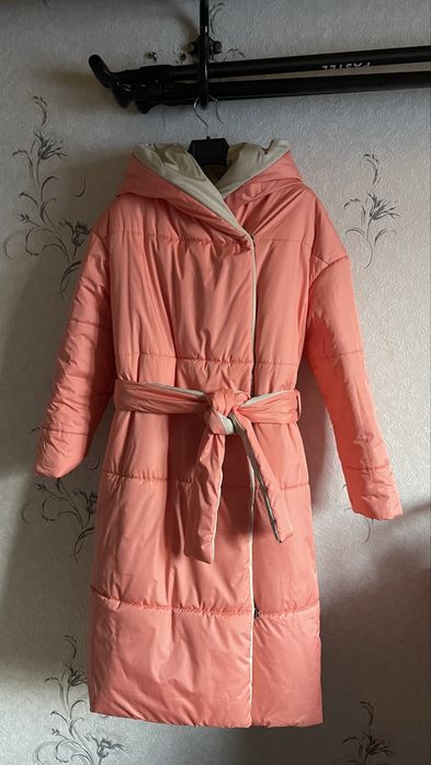 Пуховик очень теплый 44 р-р