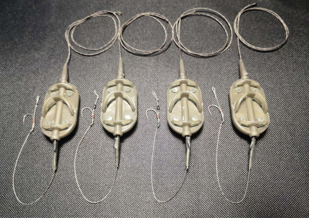 Карповый монтаж с флэт-кормушкой или с грузом с ДВУМЯ КРЮЧКАМИ