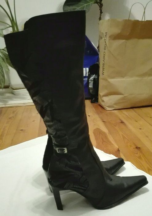 Дамски ботуши от естествена кожа, номер 38, неизползвани!