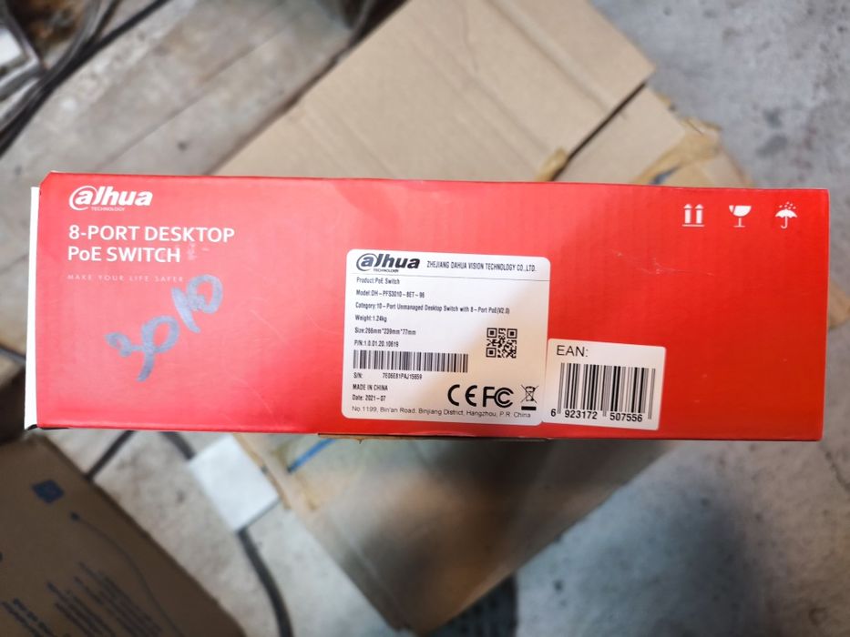 Switch 10port Poe Dahua, 10 портов суич Дахуа