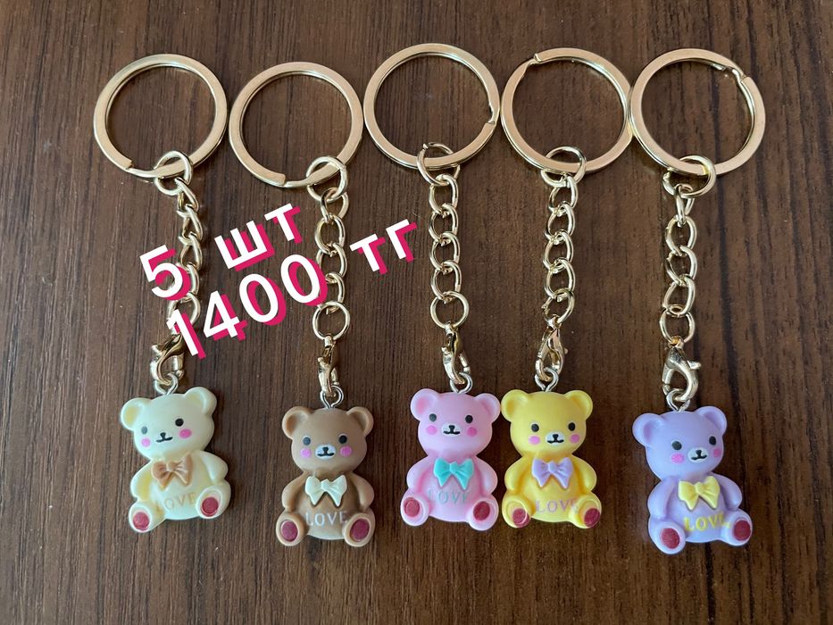 Брелки сердечки детские и взрослые