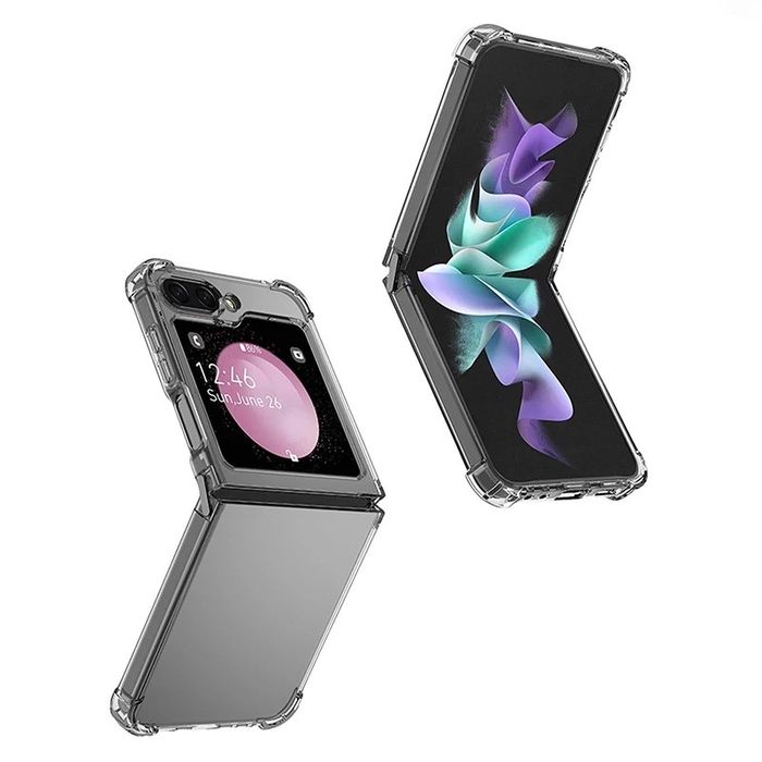 Samsung Z FOLD 3 4 5 6 Husa Defence Colturi Rezistenta Silicon Clear