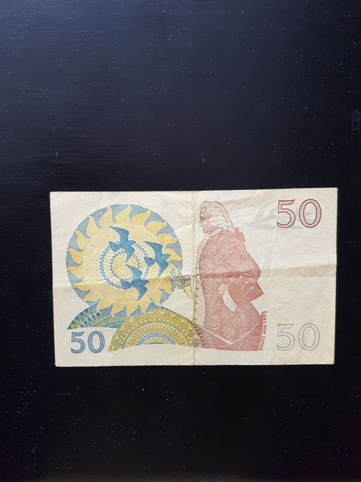 Продава се стара шведска банкнота 50 крони
