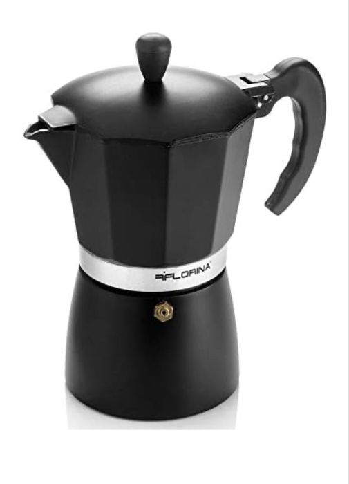 Espressor FLORINA din aluminiu, 6 căni (300 ml)