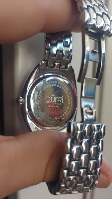 Vand ceas Bürgi, cu cadran argintiu