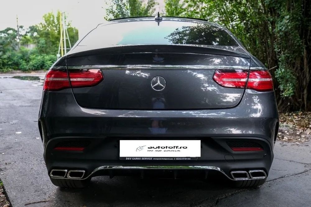 Difuzor bara spate compatibil Mercedes GLE Coupe C292 (2015-2019) GLE 63 AMG Chrome