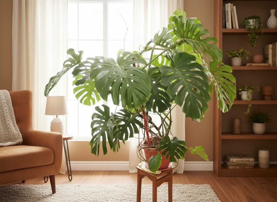 Огромная Монстера Делициоза — живые джунгли у вас дома