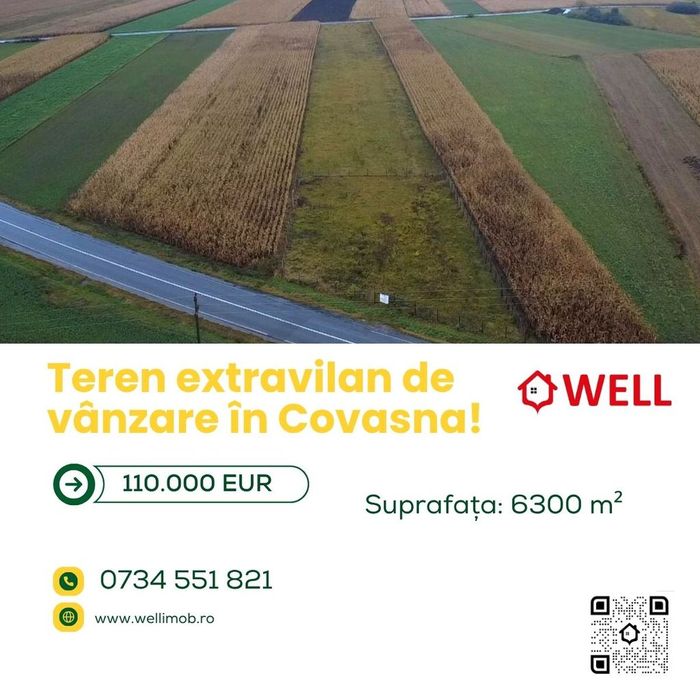 Teren extravilan de vânzare în Covasna!