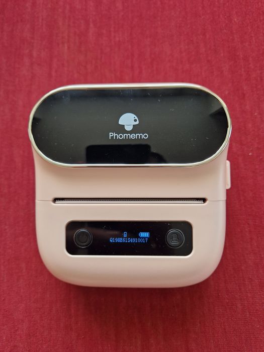 Phomemo M220 Pink – Imprimanta Etichete Bluetooth/USB + Rola Inclusa