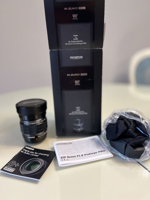 OBYECTIV OLYMPUS 8mm F1.8 fisheye pro mtf