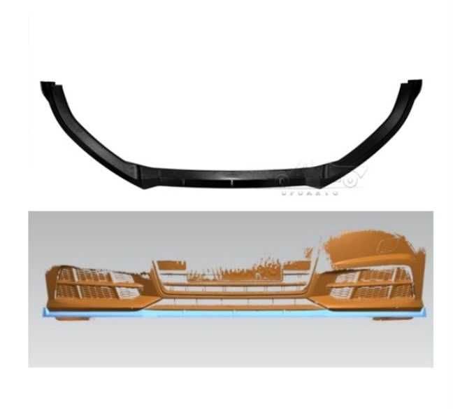 Prelungire bara fata fusta spoiler lip AUDI A6 C7 2014-2017 S6 S-LINE