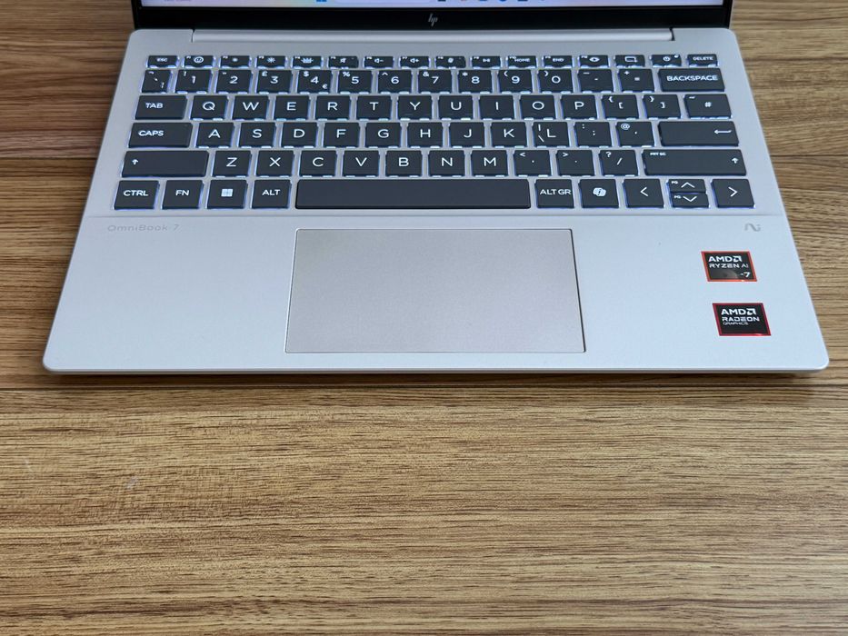 1кг`HP OmniBook 7 AERO 13/Ryzen AI 7 350w/16GB LPDDR5X/512GB NVMe/WUXGA/Гаранция/Батерия 10ч