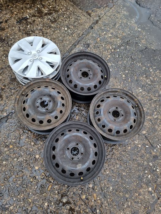 Jante oțel ~4x100~ 15 țoli ~ Renault / Dacia+capace roți