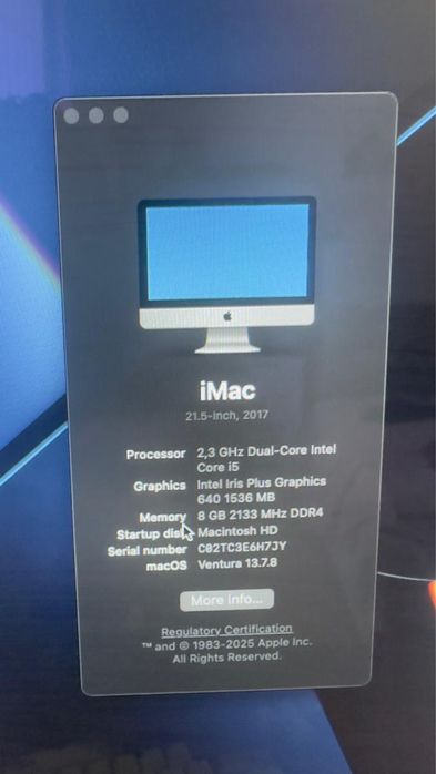 Моноблок Apple iMac 21.5" MMQA2 2017