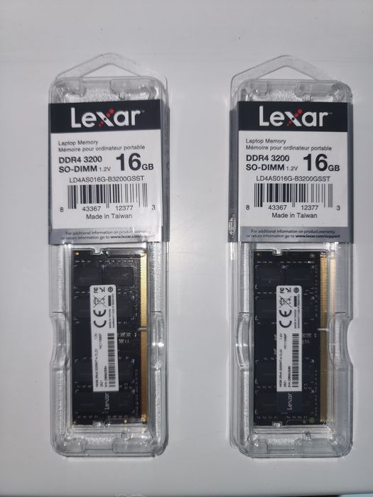 Оперативная память | RAM Lexar DDR4 16GB 3200 MHz SO-DIMM 1.2V