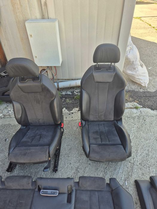 Interior S Line Audi A4 B9 2017 piele cu alcantara incalzire