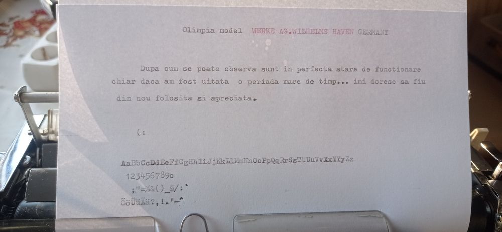 Mașina de scris mecanica full metal